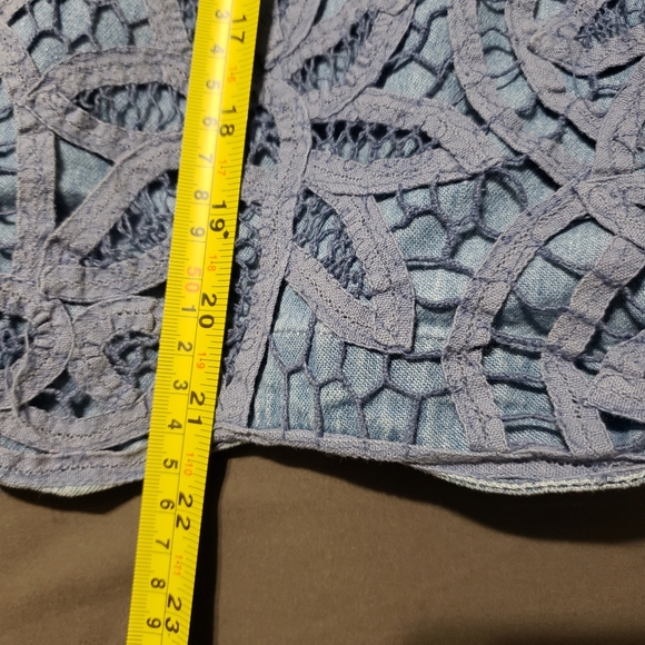 Galliano retro jean and lace vest size M - Picture 2 of 8
